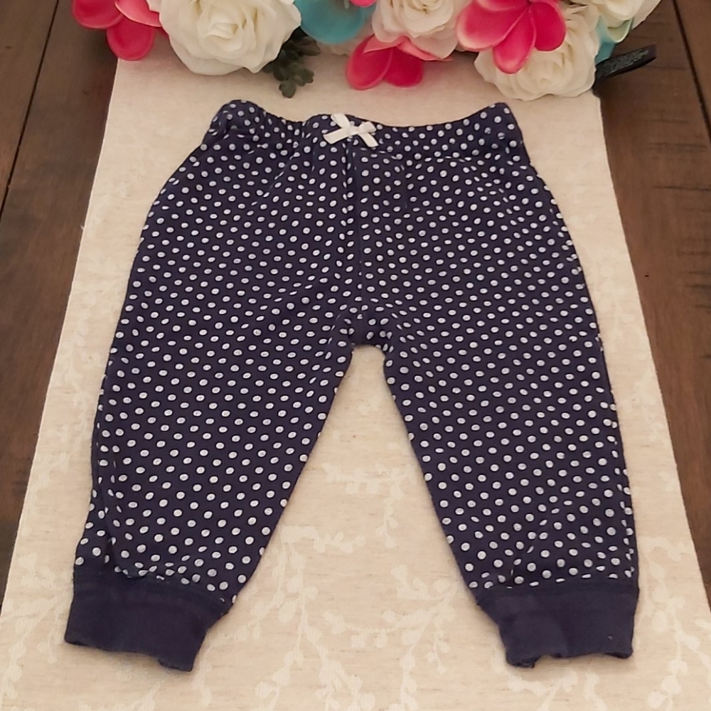 Navy dot pants 18 mo EUC